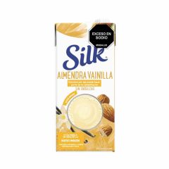 Bebida Líquida Silk A Base De Almendra Sabor A Vainilla Sin Endulzante Tetra X 946ml