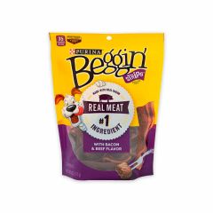 Snack Para Perro Beggin Purina Bacon, Beef Flavor Sobre x 170gr
