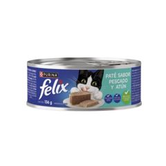 Alimento Húmedo Para Gato Félix Purina Paté Pescado Y Atún Lata x 156gr