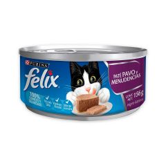 Alimento Húmedo Para Gato Felix Purina Paté Pavo Y Menudencias x 156gr