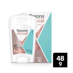 Desodorante En Crema Rexona Clinical Women Clean Scent x 48gr
