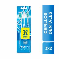 Cepillo De Dientes Oral B Complete Clean Cerdas Suaves x 3 Unidades