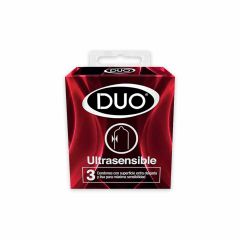 Preservativo Duo Ultrasensible x 3 Unidades
