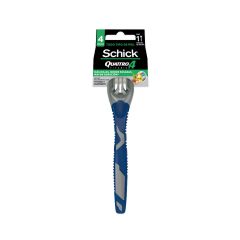 Maquina Desechable Shick Quattro 4 Titanium x Unidad
