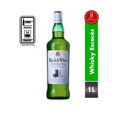 Whisky Scotch Black & White 8 Años x 1000ml