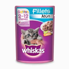 Alimento Húmedo Para Gato Whiskas Gatitos 2-12 Meses Sabor A Atún x 85gr