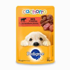 Alimento Húmedo Para Perro Pedigree Cachorro Sabor A Filetes De Res x 100gr