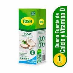 Bebida De Coco Tosh Sin Azúcar Tetra x 1000ml