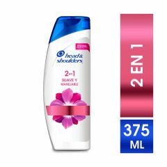 Shampoo Head & Shoulders 2 En 1 Suave Y Manejable x 375ml