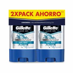 Desodorante Gillete 82g 2u Gel Cool/wave