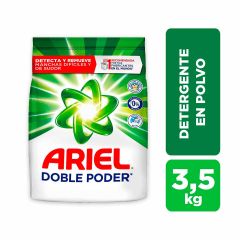 Detergente En Polvo Ariel Doble Poder Regular x 3500gr