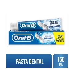 Crema Dental Oral B Extra Blancura Con Bicarbonato x 150ml