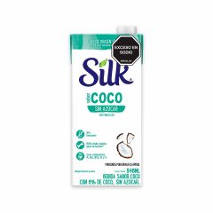 Bebida De Coco Silk Origen Vegetal Sin Azúcar Tetra x 946ml