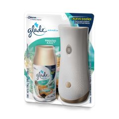 Ambientador Glade Automático Aroma Paraíso Azul Unidad + Repuesto x 175gr