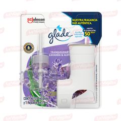 Ambientador Glade Eléctrico Aroma Tranquilidad, Lavanda Y Aloe Unidad + Repuesto x 21ml