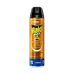 Insecticida En Aerosol Raid Max Mata Cucarachas Y Chiripas x 285ml