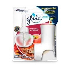 Ambientador Glade Eléctrico Aroma Manzana Y Canela Unidad + Repuesto x 21ml