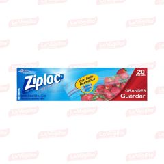 Bolsa Plástica Reutilizable Ziploc Almacenar Grande x 20 Unidades