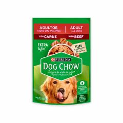 Alimento Húmedo Para Perro Dog Chow Adulto Todos Los Tamaños Sabor A Carne x 100gr