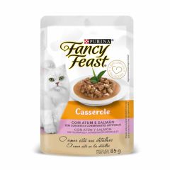 Alimento Húmedo Para Gato Fancy Feast Purina Casserole Con Atún Y Salmón x 85gr