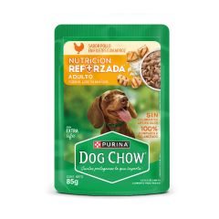 Alimento Húmedo Para Perro Dog Chow Adulto Con Extra Life Sabor A Pollo Con Arroz Nutrición Reforzada X 85gr
