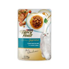 Alimento Fancy Feast Purina 75G Bacalao