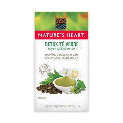 Infusión Herbal Té Nature's Heart Détox Té Verde x 34gr x 20 Sobres