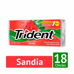Chiclets Trident 30.6g Sandia
