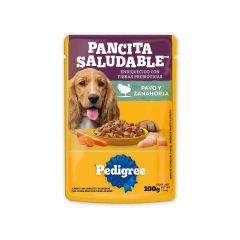 Alimento Húmedo Para Perro Pedigree Adulto Pancita Saludable Sabor A Pavo Y Zanahoria X 100gr