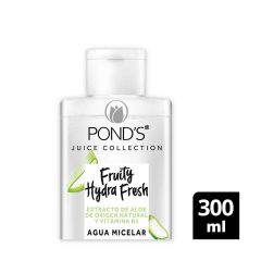 Agua Micelar Desmaquillante Pond's Fruity Hydra Fresh Aloe Piel Sensible x 300ml