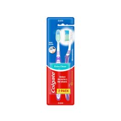 Cepillo De Dientes Colgate Extra Clean Cerdas Duras x 2 Unidades Precio Especial