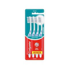 Cepillo De Dientes Colgate Súper Flexi Cerdas Suaves x 4 Unidades Empaque Familiar