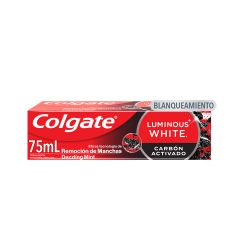 Crema Dental Colgate Luminous White Carbón Activado x 75ml