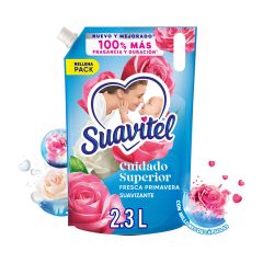 Suavizante De Telas Suavitel Cuidado Superior Fresca Primavera Doypack x 2300ml