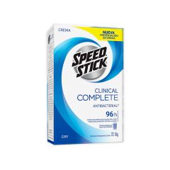 Desodorante En Crema Speed Stick Clinical Complete Antibacterial Dry x 55gr