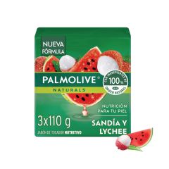 Jabón En Barra Palmolive Naturals Humectación Refrescante x 110gr x 3 Unidades