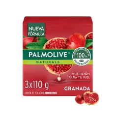 Jabón En Barra Palmolive Naturals Granada x 110gr x 3 Unidades