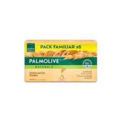 Jabón En Barra Palmolive Naturals Avena Y Azúcar Morena x 110gr x 6 Unidades Pack Familiar