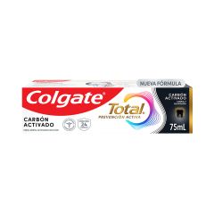 Crema Dental Colgate Total 12 Carbón Activado x 75ml