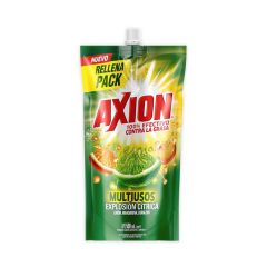 Lavaplatos Líquido Axion Multiusos Explosión Cítrica Doypack x 500ml