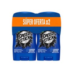 Desodorante En Barra Speed Stick Carbon Absorb x 45gr x 2 Unidades