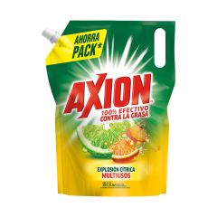 Lavaplatos Líquido Axión Arrancagrasa Explosión Cítrica Multiusos Doypack x 1500ml