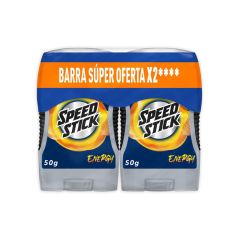 Desodorante En Barra Speed Stick Energy X 50gr X 2 Unidades Súper Oferta