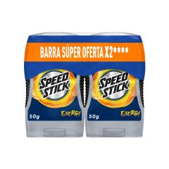 Desodorante En Barra Speed Stick Energy X 50gr X 2 Unidades Súper Oferta