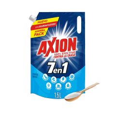 Lavaplatos Líquido Axion Bicarbonato 7 En 1 Doypack X 1500ml