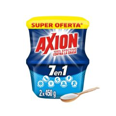 Lavaplatos En Crema Axion Bicarbonato 7 En 1 X 450gr X 2 Unidades