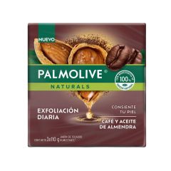 Jabón En Barra Palmolive Naturals Café Y Aceite De Almendras X 110g X 3 Unidades