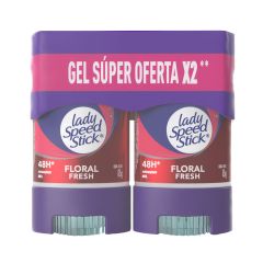 Desodorante En Gel Lady Speed Stick Floral Fresh X 65gr X 2 Unidades