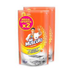 Limpiador Líquido Quitagrasa Mr. Musculo Cocina Doypack x 500ml x 2 Unidades