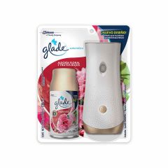 Ambientador Glade Automático Aroma Alegría Floral Y Frutos Rojos Unidad + Repuesto x 175gr